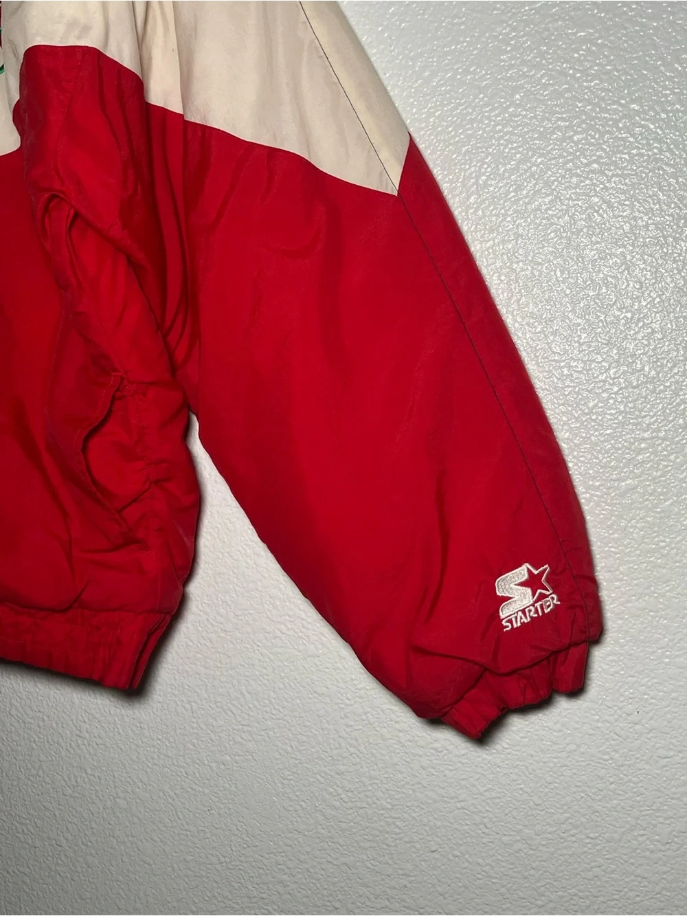 VTG RARE Starter USA Olympic Team Jacket Red White Blue Officially Licensed Sz M